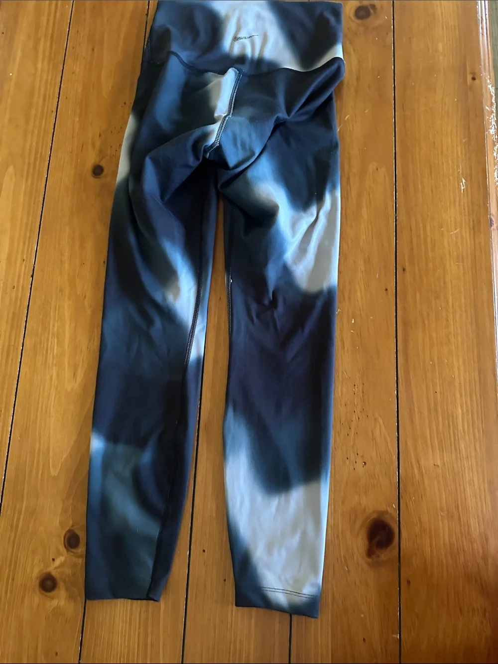 Nike Black & White Tie-Dye Leggings